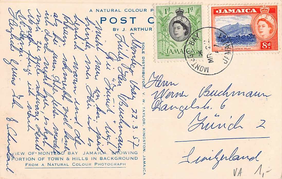Cartoline postali: EXOTISCHE Ansichtskarten 5x KARIBIK - in die Schweiz – Usato da Lufingen venduto da TopAnsichtskarten 3