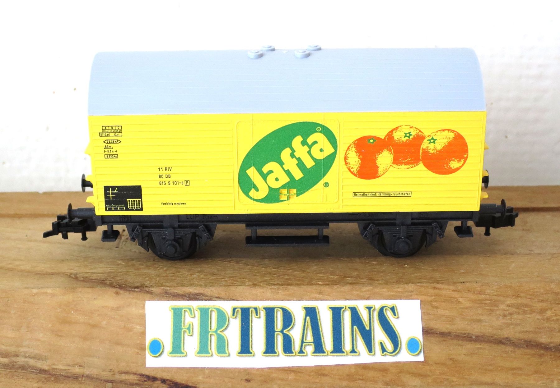 Fleischmann Modellini di ferrovie: FLEISCHMANN 5043 DB WAGON COUVERT JAFFA – Usato da Gland venduto da FRtrains 1