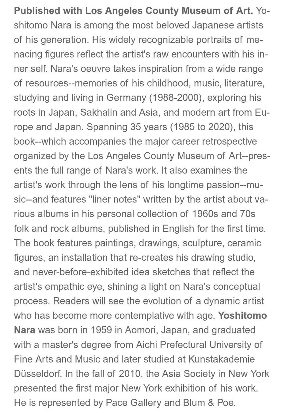 Bücher: Yoshitomo Nara, LACMA, 2021 – Neu (gemäss Beschreibung) aus Bertschikon Gossau von Tokibunny 5