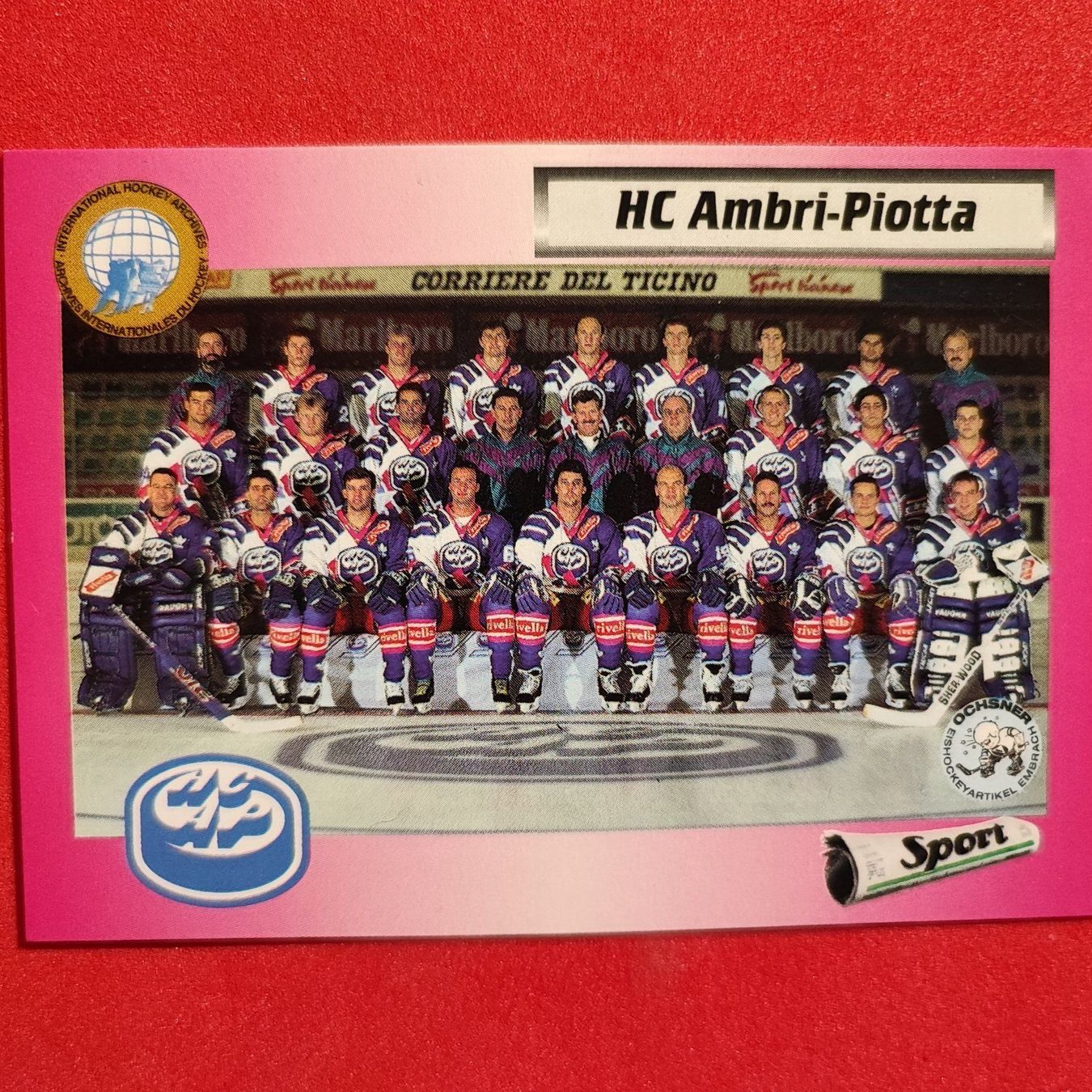 Carte collezionabili: HC AMBRI TEAM CARD - 1993/94 – Usato da Dübendorf venduto da kb86_MOVIE