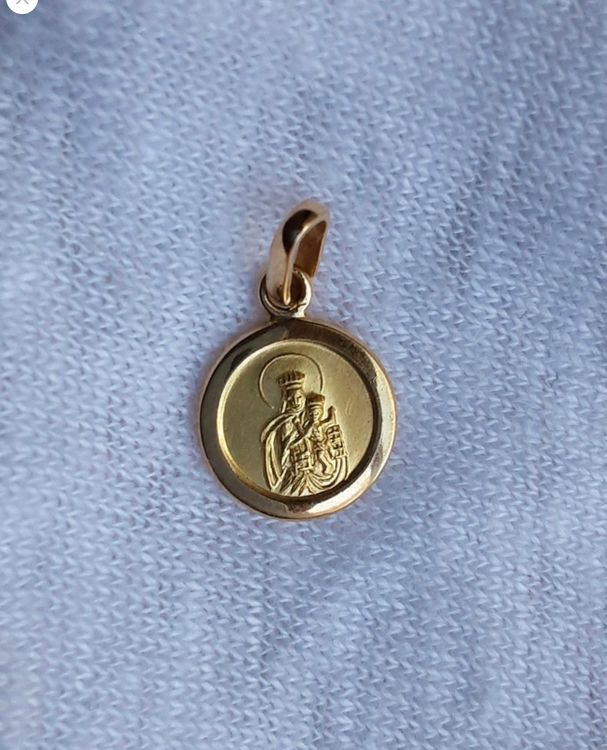 Produktbild von Medaille „Jungfrau Der Armen Und Heiliges Herz Jesu" - Silberblaue Ema