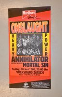 ONSLAUGHT annihilator ORGINAL KONZERTPLAKAT 1993