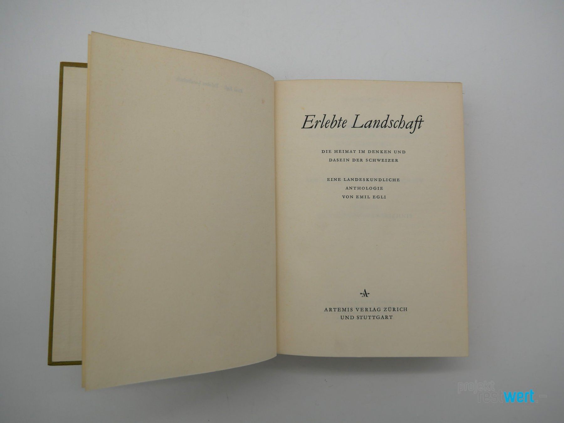 Bücher: EMIL EGLI Erlebte Landschaft – Gebraucht aus Winterthur von Restwert_Winterthur 6