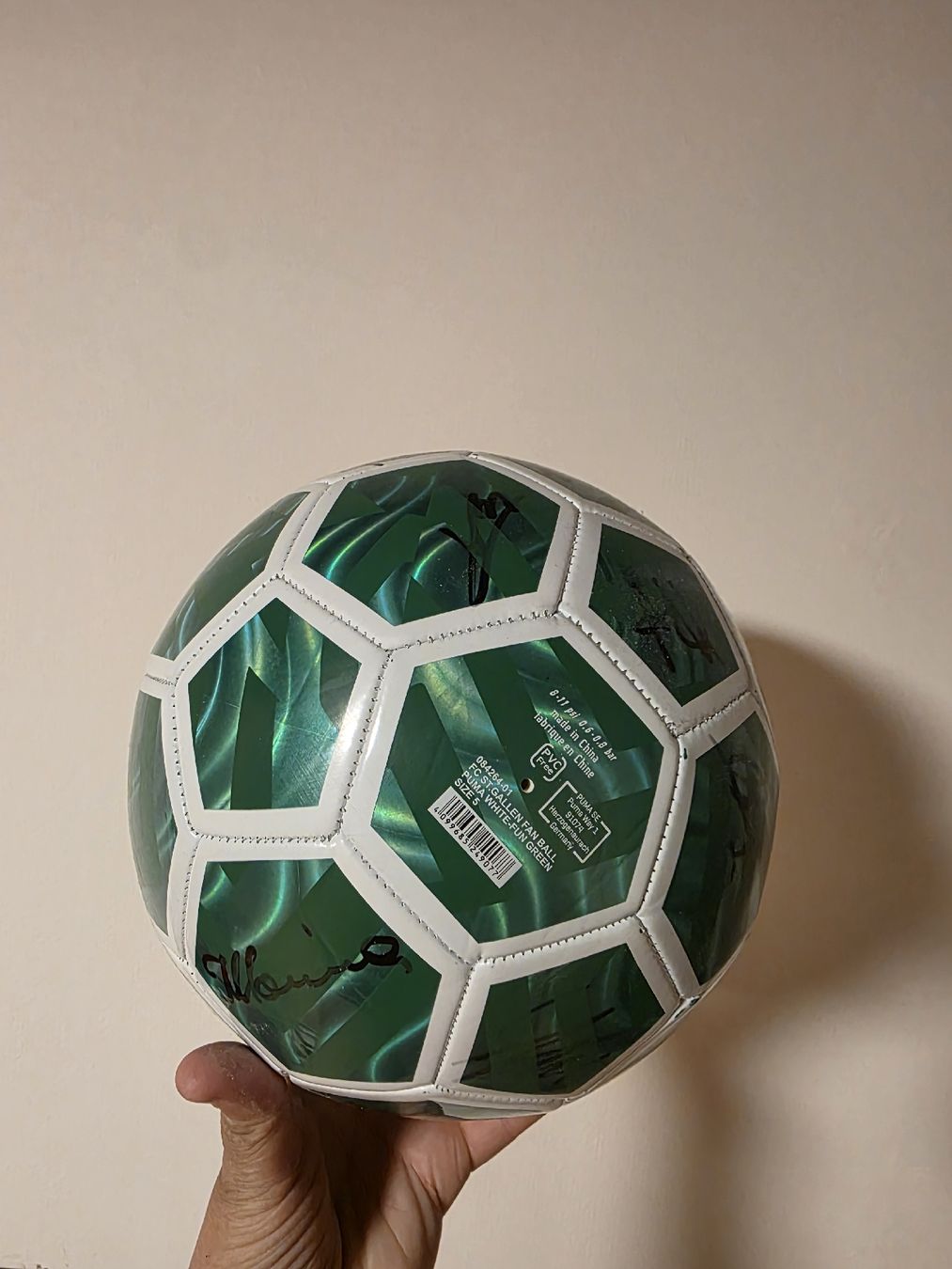 Puma Palloni: FCSG Ball signiert aus 2025 – Nuovo (secondo la descrizione) da Rebstein venduto da bjo_25gs