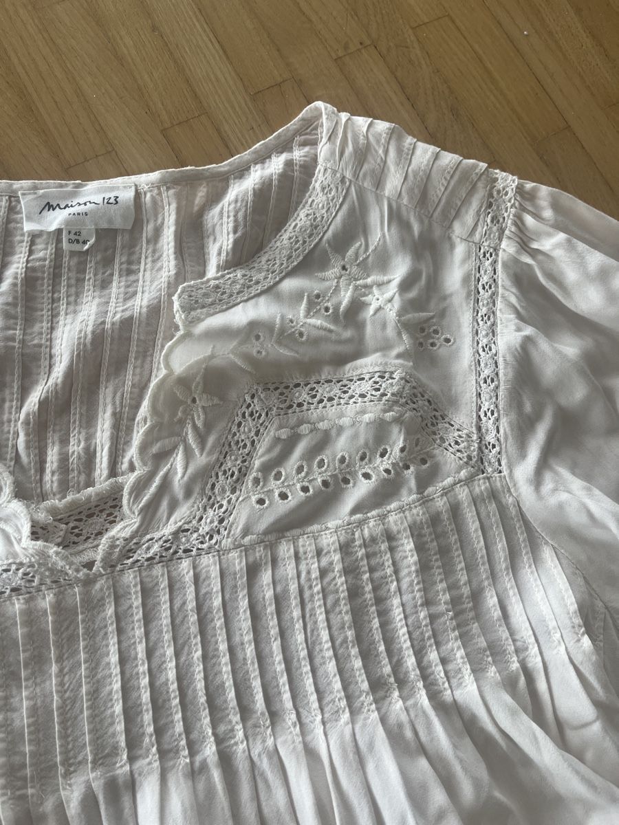 Maison 123 Chemisiers: Maison 123 Bluse Creme‼️ein Artikel gratis dazu – D'occasion à St. Gallen par elli18 3