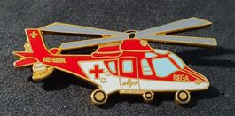 GG079 - Pin REGA Helikopter goldig  Nr. 175