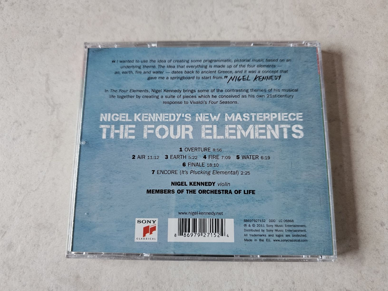 CDs: Nigel Kennedy  -  The Four Elements – Gebraucht aus Schneisingen von backstore24 1
