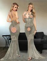 NEUEs sexy Stretch - Kleid silber Lurex Gr. XS - 2021188