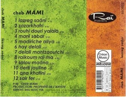 CD: CD CHEB MAMI - RAÏ - ARABIC POP – Usato da PORRENTRTUY venduto da RABAIS_SPORT 1