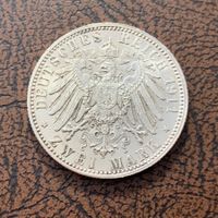 2 Mark Silber Bayern 1911 vz+
