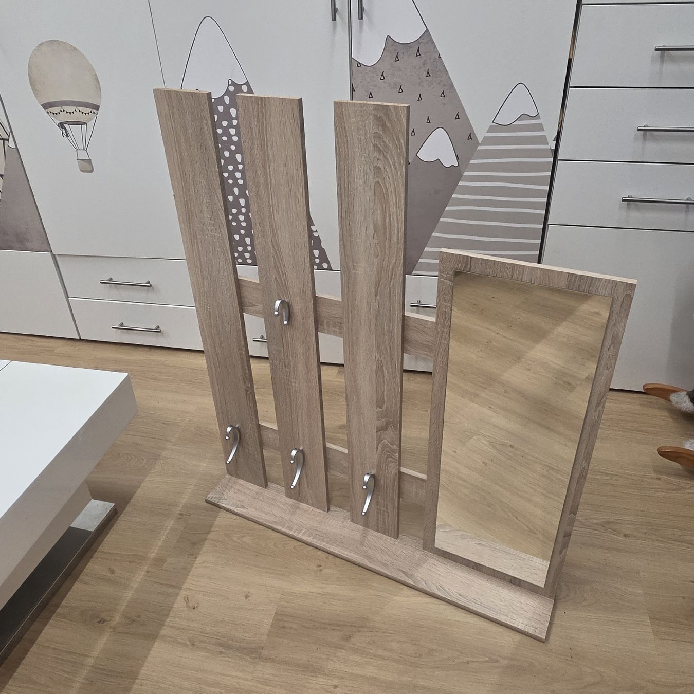 Garderobe: Garderobe mit Spiegel – Holzoptik – Gebraucht aus St. Gallen von baenziger27
