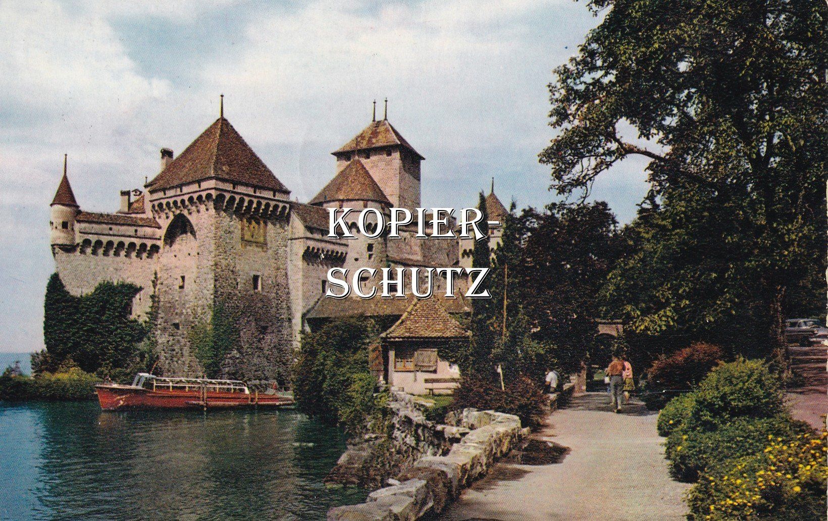 Cartoline postali: Schloss Chillon (belebt) /bc – Usato da Hombrechtikon venduto da Rudolf07