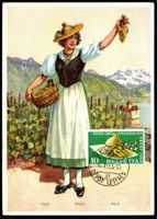 Maximumkarte MK Fête des Vignerons Vevey Nr. 321 1955