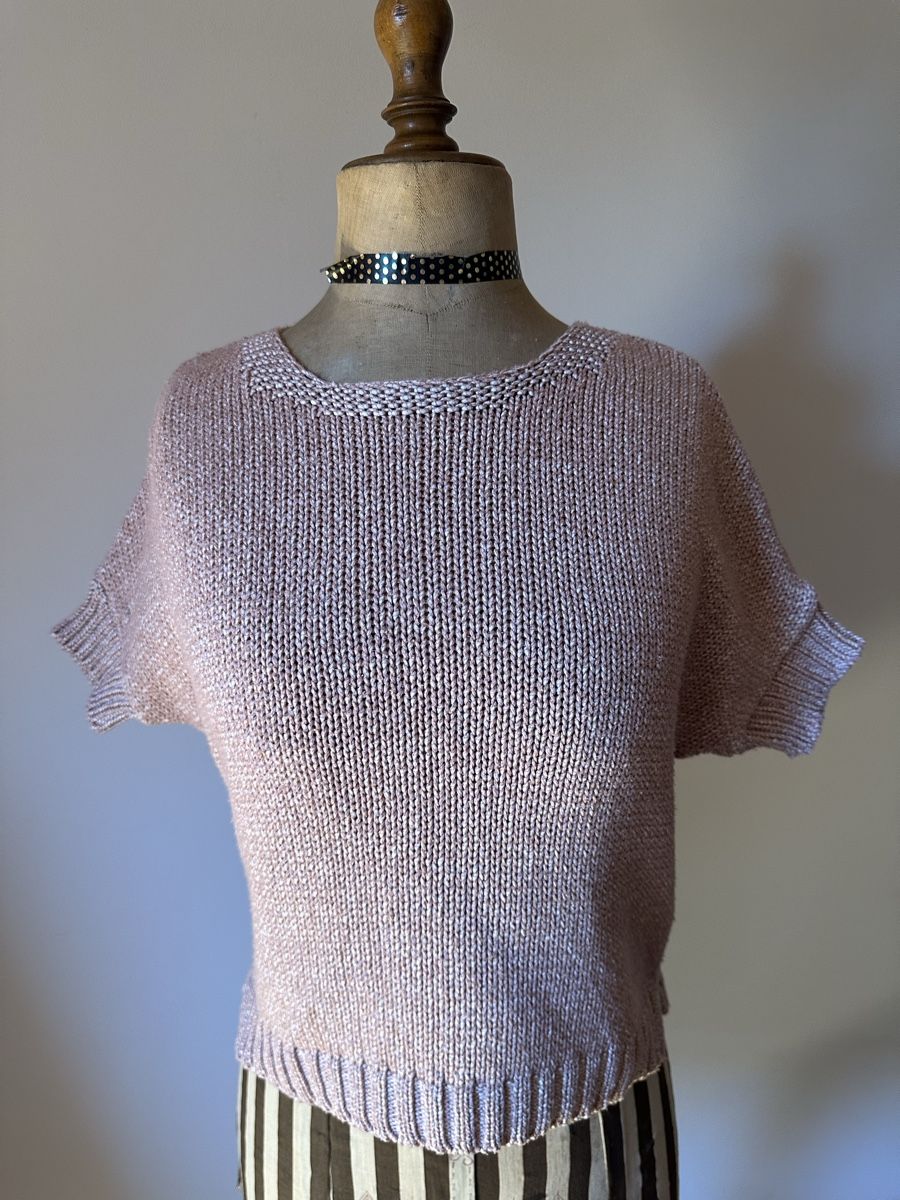 Pulls & Sweat-shirts: Pullover Damen Tesi-ni Rosa Kurzarm Strick Grösse S/M – D'occasion à Bern par Noeci