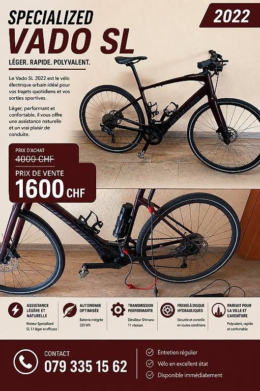 Specialized Biciclette: Ebike Specialized Vado SL – Usato da Sierre venduto da Sebastiien