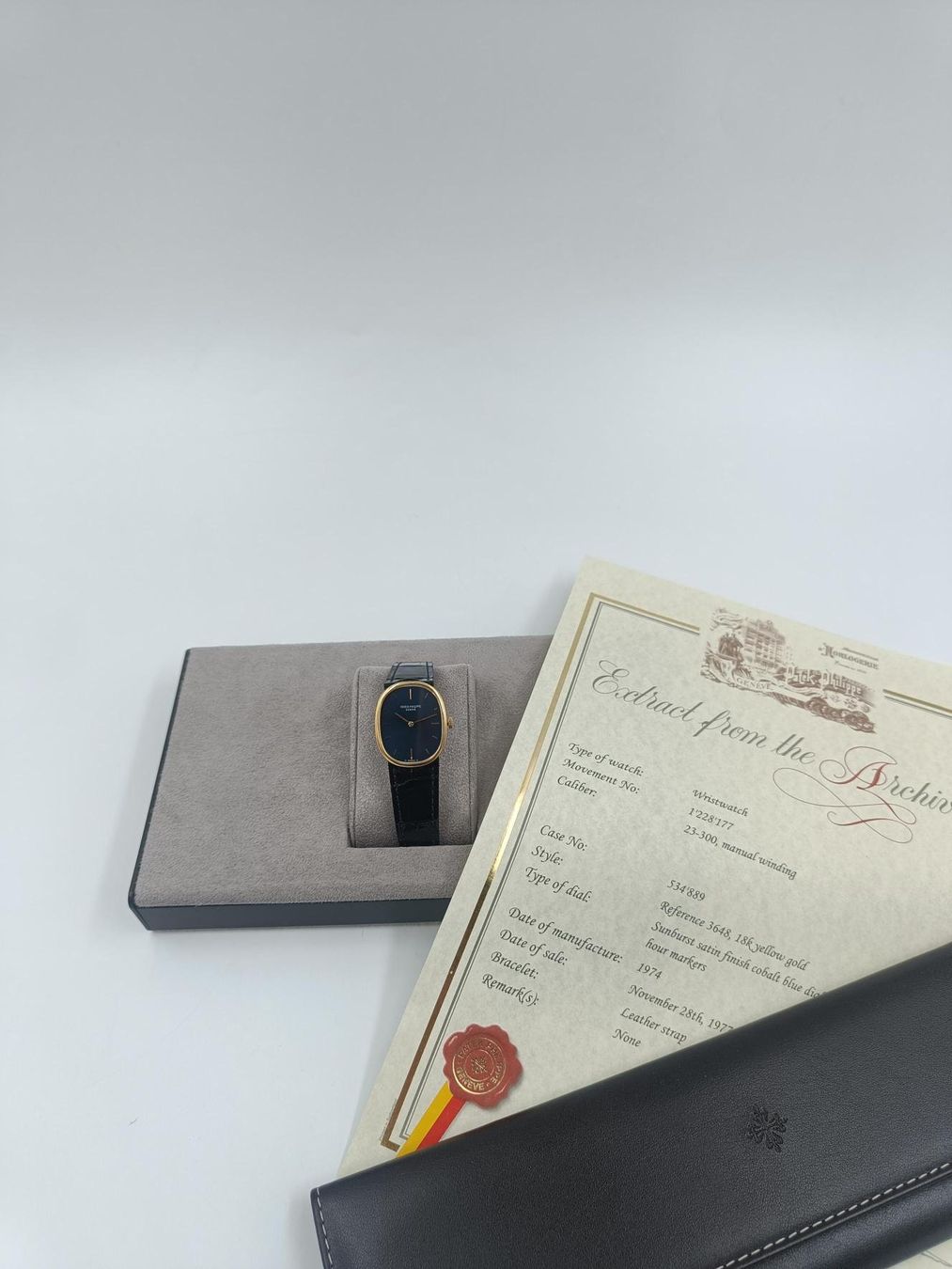 Patek Philippe Orologi: PATEK PHILIPPE "ELLIPSE" , 3648  MIT ARCHIVAUSZUG – Usato da Luzern venduto da EdiGem 1