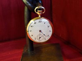 Pocket Watch Elgin Gold Filled Case D. 45.7mm Restauriert