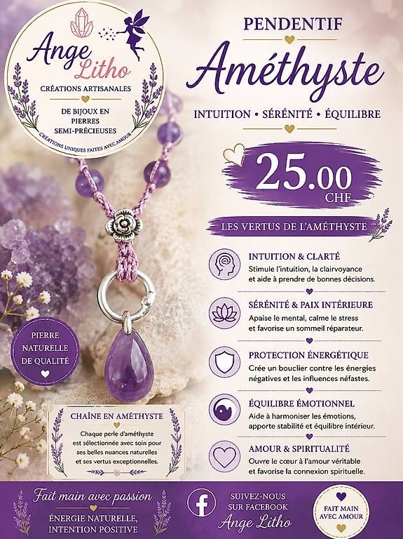 Anhänger: Pendentif en pierres semi-précieuses  – Gebraucht aus Mase von pjc71 1