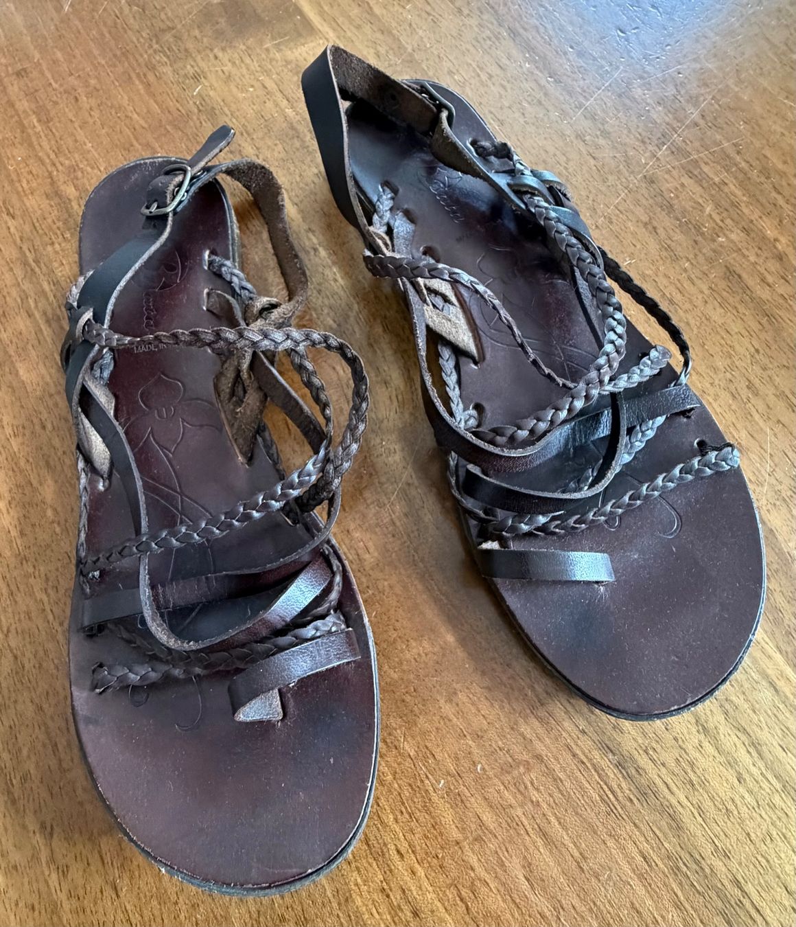 Scarpe da donna: NEUE Bata Leder Zehen-Sandalen – Nuovo e nell'imballaggio originale da St.Gallen venduto da Boergie