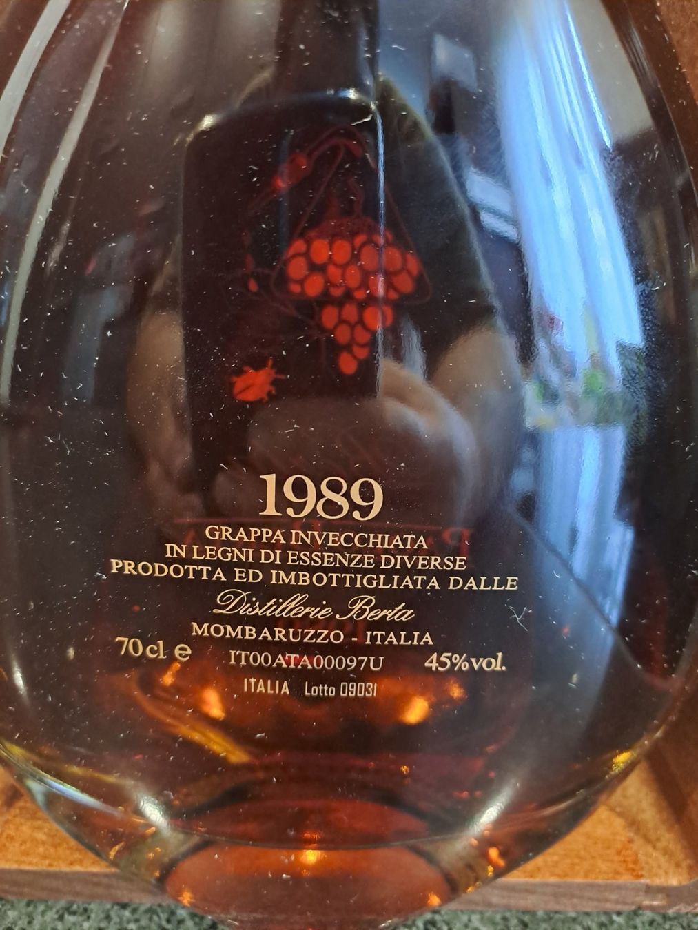 Berta Bevande alcoliche: Paolo Berta Grappa 1989 mit OHK – Nuovo e nell'imballaggio originale da Elsau venduto da Kellerraeumung 4