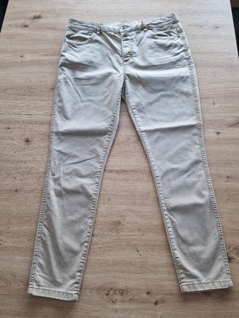 Esprit EDC, leichte Damen Jeans Hose, beige Gr. 42/28