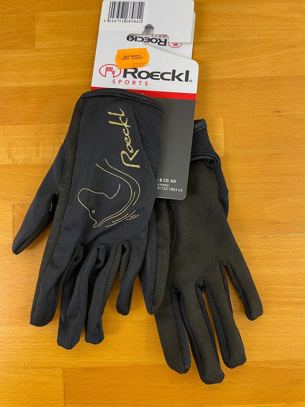 Guanti: Roeckl Reit-Handschuh Tryon, Gr. 5, schwarz – Nuovo e nell'imballaggio originale da Grüt (Gossau ZH) venduto da ecirtaeb56