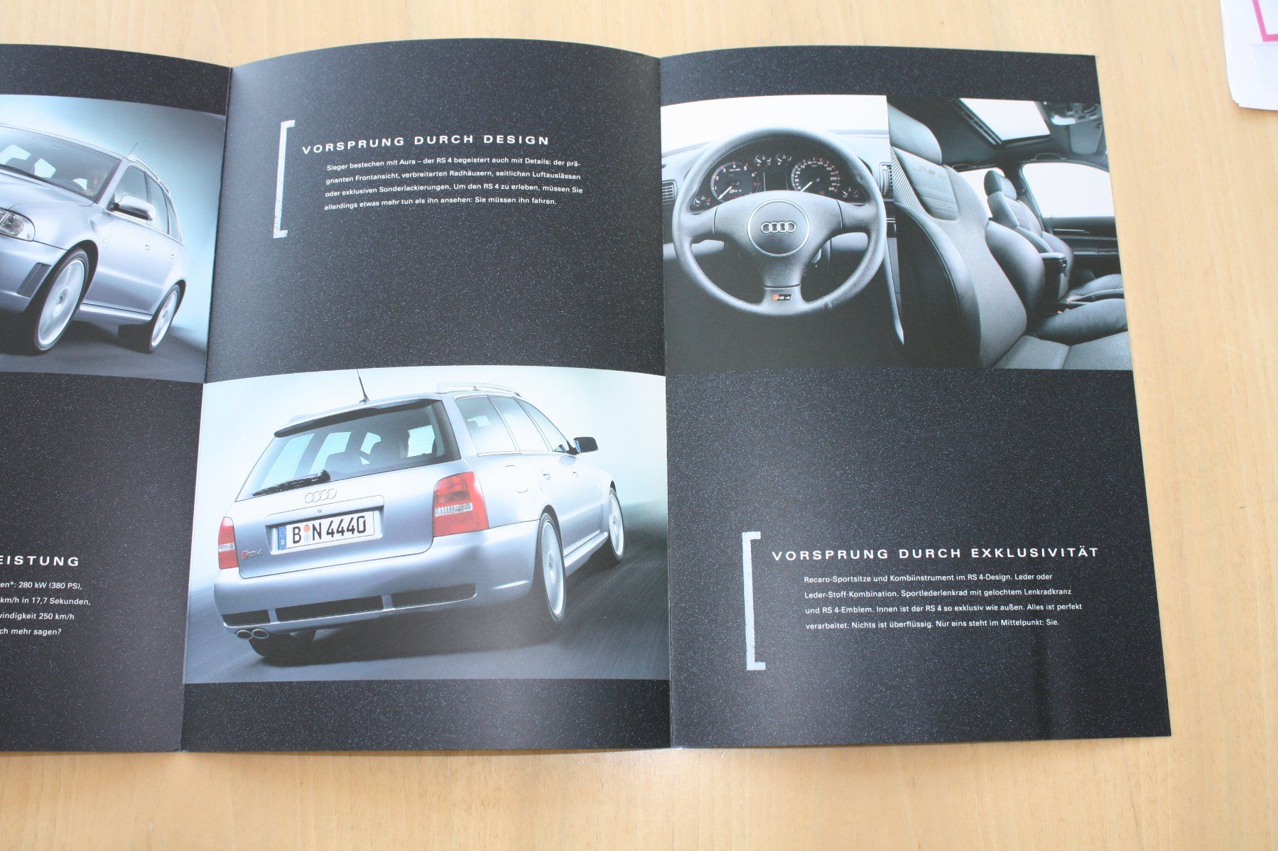 Audi Documenti: Audi RS4 Prospekt 9/1999 – Usato da Wikon venduto da erwin400 3