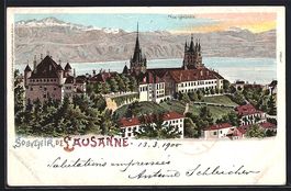 Lithographie Lausanne, Vue generale