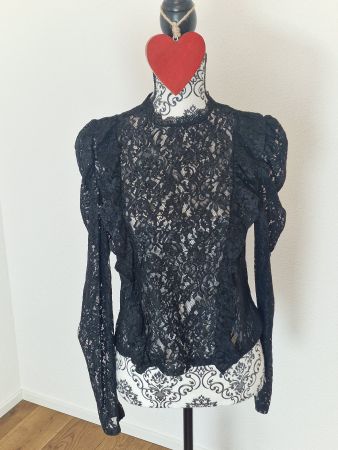 Damen Oberteil schwarz aus Spitze Gr. S top Zustand