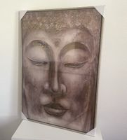 Leinwandbild Buddha mit Holzrahmen