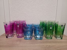 18x Verres Leonardo Vario Struttura neufs, colorés!