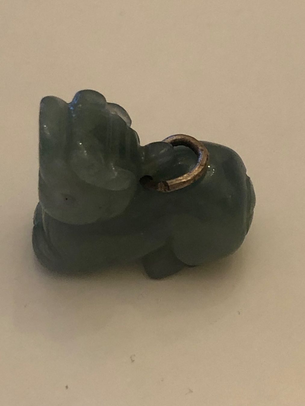Statuette: Glücksdrache aus wunderschöner Jade – Usato da Amden venduto da relsah62 1