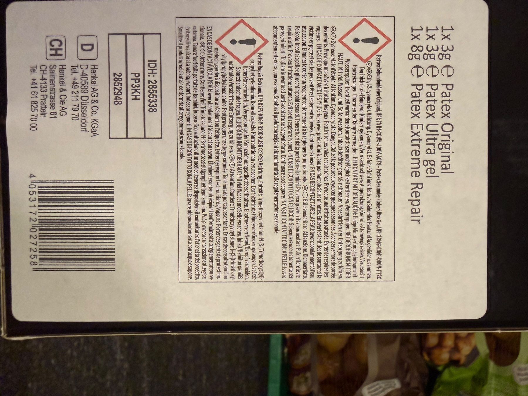 Aufkleber: 4 x Pattex Reparatur-Set – Neu und originalverpackt aus Pany von Hospel 3