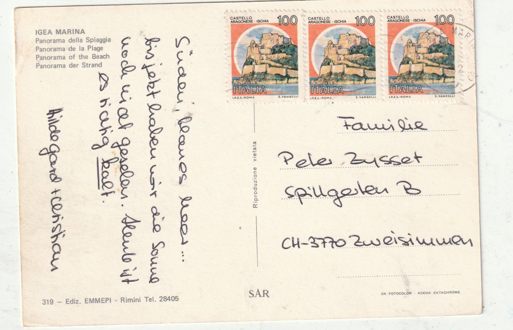 Cartoline postali: Inge Marina Strand – Usato da Lumbrein venduto da made02 1