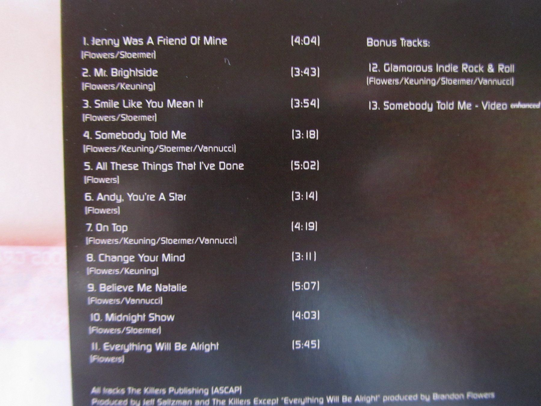 CDs: Killers, CD, hot fuss – Gebraucht aus Weiningen ZH von dietsch57 2