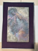 Tableau art abstrait penture sur metal,  couleurs chaudes/