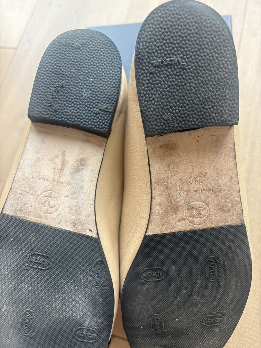 Chanel Scarpe da donna: Chanel Ballerinas Beige & Black, Size 38, Authentic – Usato da Zürich venduto da Theblondesalad 5