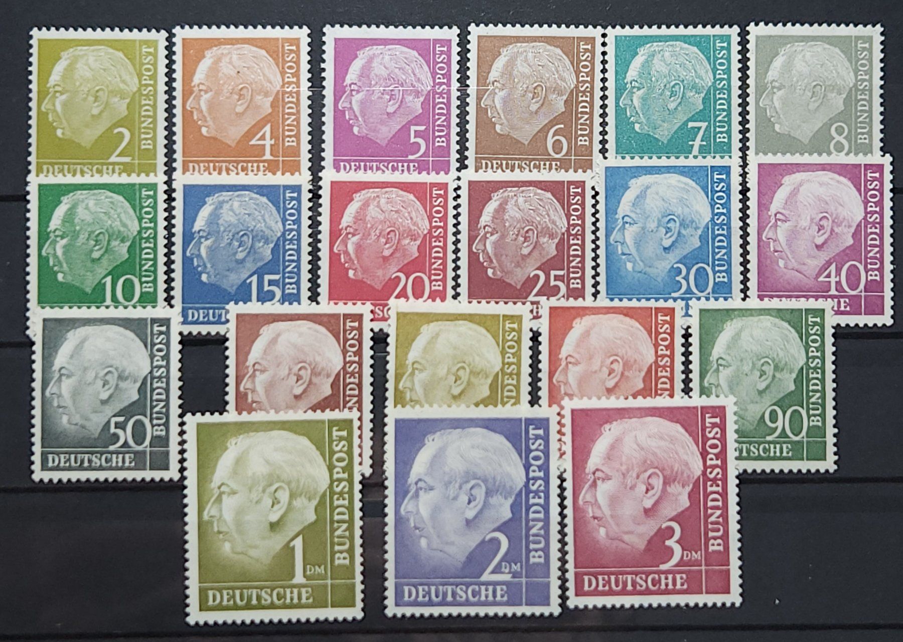 Tutti i francobolli: BRD Heuss Mi-Nr. 177-196 Postfrisch 300 Fr – Nuovo (secondo la descrizione) da Kriens venduto da Nidfeld45 1