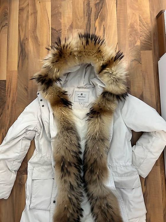 Original Woolrich Damen Jacke mit Pelz XL (Gebraucht) in baar für