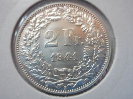 2 Fr. 1941 silber  unz / stgl    Top