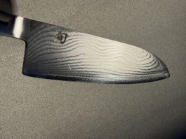 KAI SHUN santoku damaststahlmesser DM-0717. guter zustand.