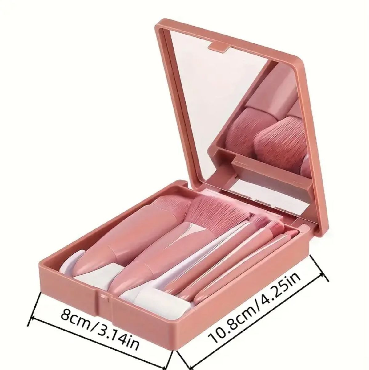 Make-up: Make-up Pinsel-Set, Schminkset mit Spiegel, Rosa – Nuovo e nell'imballaggio originale da Suhr venduto da SchnapperCH 2