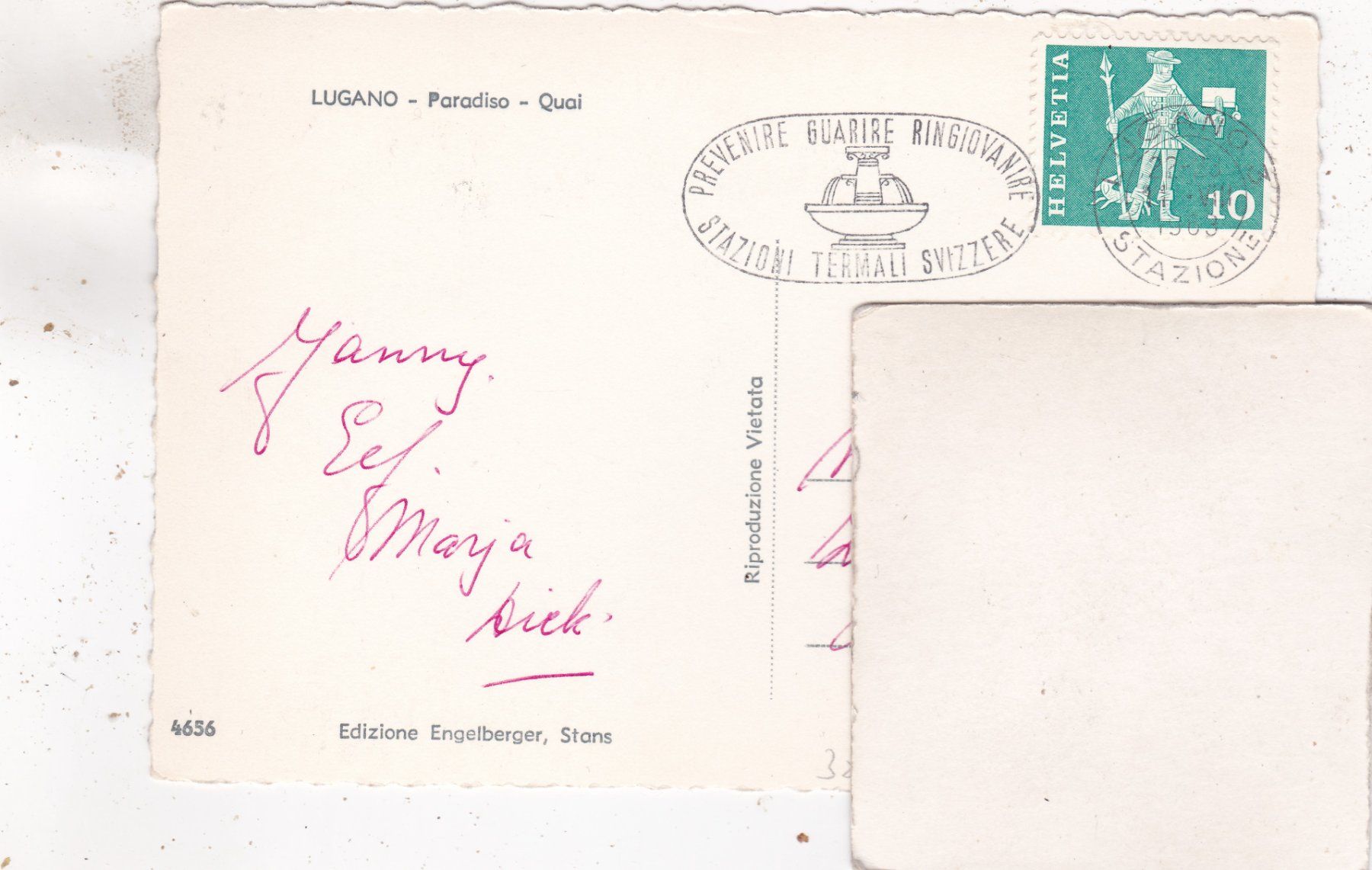 Cartoline postali: Lugano Paradiso Quai 1963 – Usato da Herisau venduto da Lisegrat2008 1