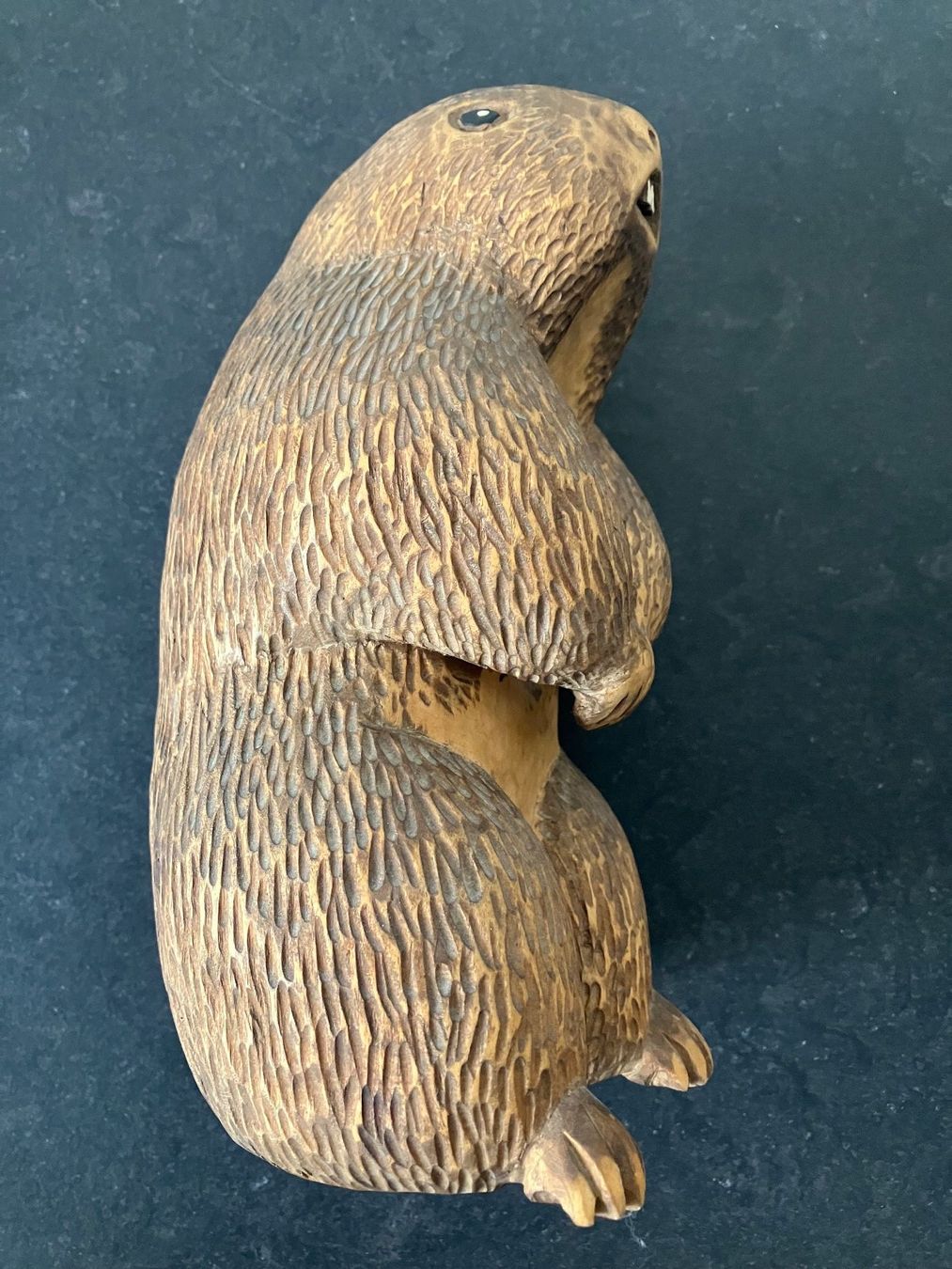 Statuette: Murmeltier aus Holz, geschnitzt – Usato da Zürich venduto da Idbiw 6