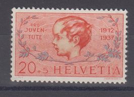 Variété retouche Pro Juventute 83 neuf**
