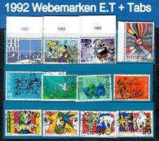 1992 Werbemarken Ersttagsstempel 1Satz mit Tabs