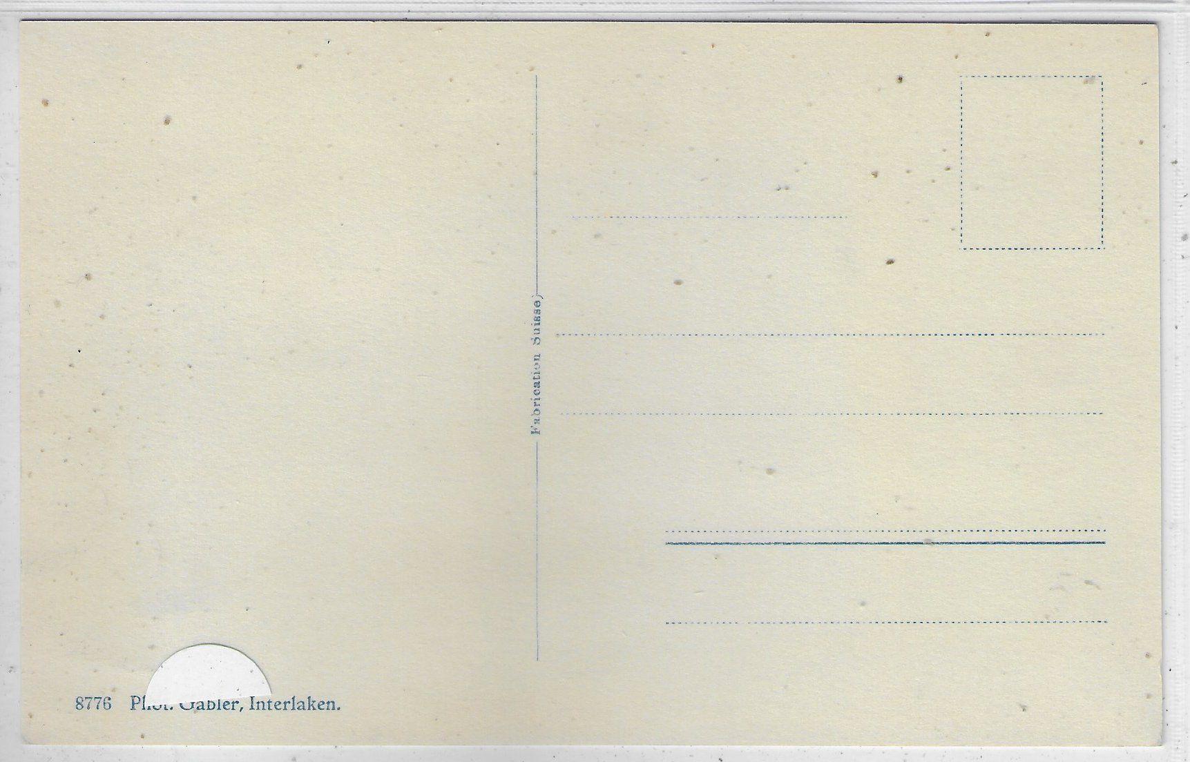 Cartoline postali: Hotel Amisbühl - Eiger, Mönch und Jungfrau - Beatenberg – Usato da Ettingen venduto da Kartenplanet 1
