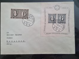 1943 : Block W14 auf Brief von Reinach