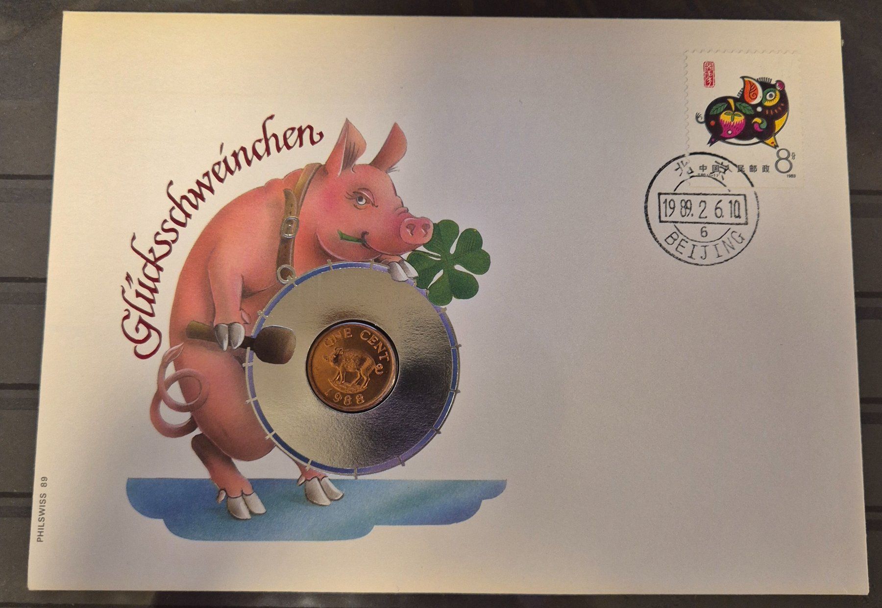Tutti le monete: Numisbrief Glücksschweinchen ab 1 Fr. – Usato da Luzern venduto da Vreneli_1