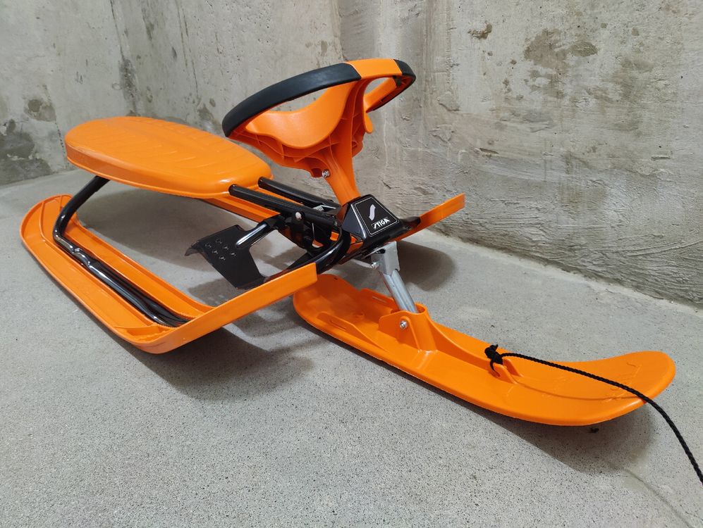 Stiga Snowracer Schlitten, Lenkschlitten, orange, Top! (Gebraucht) in ...